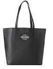 99516 Leather Travel Tote Black