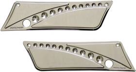 Blc9313-dc Accutronix - Drilled Saddlebag Latch Covers For Harley-davidson Str