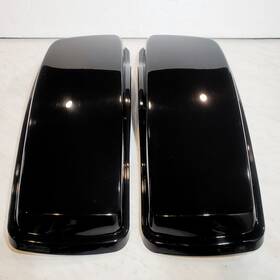 Mc-0401042-b-lid Advanblack Vivid Black Saddlebag Left And Right Lids For 2014-2023 Harley Touring Models