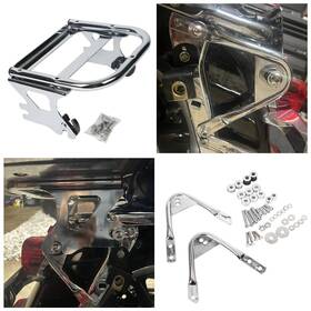 Ta0285 Aftermarket Quick Detach 2 Up Luggage Trunk Rack Docking Kits For Harley 97-08 Touring