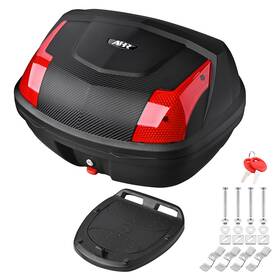33mtb002-y48l-06 Ahr Universal 48l Motorcycle Tour Tail Box Scooter Trunk Storage Lock Top Case