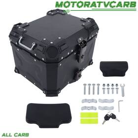Mot4114814 All-carb 45l Motorcycle Top Box Waterproof Trunk Luggage Storage Case With Lock