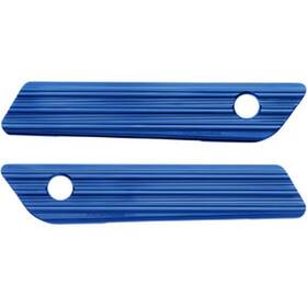 03-604 Arlen Ness Saddlebag Latch Covers - 10-gauge Blue