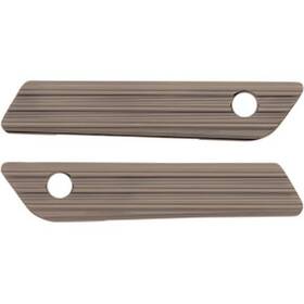 03-617 Arlen Ness Saddlebag Latch Covers - 10-gauge Titanium
