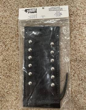 8043a Auburn Leather Motorcycle Tank Panel - Dynaglide