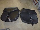 Bag8010 First Classics New Soft Black Leather Saddlebag Bag Yamaha Vstar