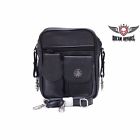 Bag9 Dream Apparel Motorcycle Riders Leather Traveling Bag Purse With Spider