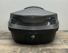 Bagtecs Xk48 Motorcycle Universal Hard Shell Top Box Case 48 Liters Black With Key