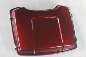 Tp3-frp Banana #bwxban Razor Pack Trunk Chopped Backrest For 1997-13 Harley Pak Touring Fire Red Pearl
