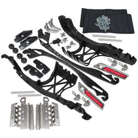 Mc-hls780714 Bettermoto Hard Saddlebag Latch Lock Chrome Lids Cover Assembly Kit For Harley Touring 14