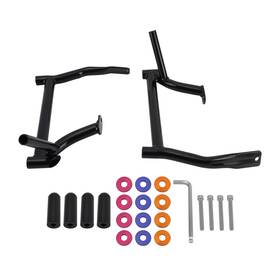 6r59qx Bfo Saddlebag Guards Rails For Harley Touring Flhr Flhx Fltr 2009-2022 Black Steel