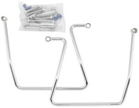 564234 Bikers Choice Saddlebag Guards - Chrome Support