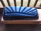 90606-01xy Blue Nos Saddlebag Harley Cvr Lux Hard Side Oem Left Lid Touring