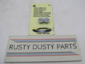 71-60-7-650-986 Bmw Set Of 2 Chrome Saddle Bag Holder Covering Caps