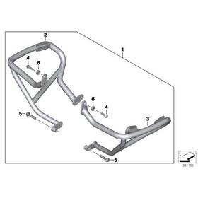 77148548686 Bmw R 1200 Gs Adventure Engine Proteion Bar Set