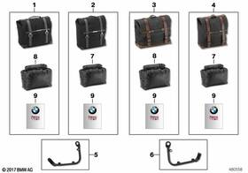 77402451055 Bmw Holder Left Side Bag Reference #6 In Picture 77402451055 Bmw Holder Left Side Bag Reference #6 In Picture