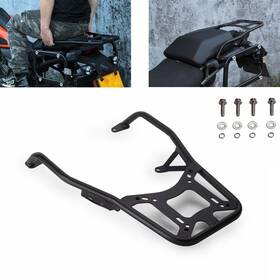 Us-lpb-1289-bk Bolonimotorsports For Harley Pan America Rear Luggage Rack Top Case Mount Bracket Grab Handle Bars