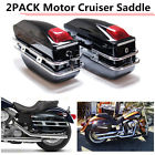 By01sezj62380004 Black Hard Saddle Bags Trunk Luggage Motorcycle Cruiser For Harley