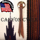 C-3663 Canyon Cycle Usa Made Chrome Steel Concho Brown Leather Rosette