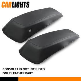 C-03scb6502abk Carlights 2x Fit For 14-23 Harley Touring Flh Flt Model Saddlebag Lids Covers Pu Leather