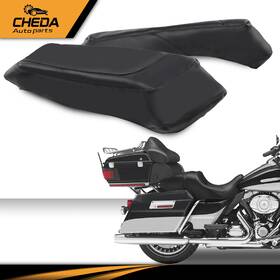 Gpl78103 Cheda Fit For 1993-13 Harley Davidson Touring Plain Hard Saddlebag Speaker Lid Covers