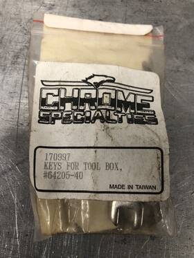 170997 Chrome Specialties Inc. Replacement Keys