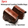 Cn9796 Unbranded Brown Motorcycle Side Saddle Bags For Harley 647297289796