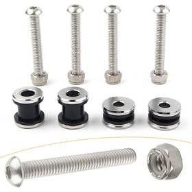 Comebuybestusa 510001196812 Detachable Sissy Bar Backrest Docking Hardware Kit Fit Harley Xl883 Xl1200 04-17