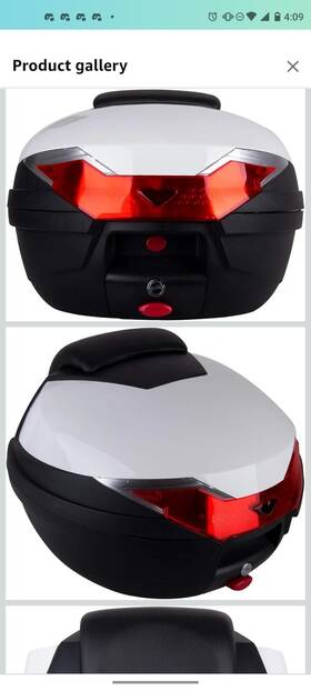 Helmet-32l Comie B07ts1313m Motorcycle Tail Bag Storage Trunk With Lock Soft Backrest For Full