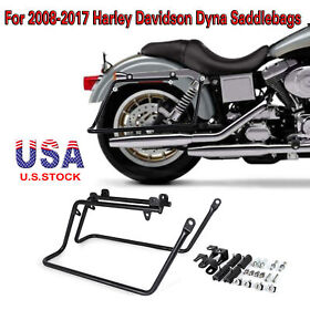 Bm-0401037-b Conversion Mount Brackets Kit For Harley Touring Flt Flht Flhr Saddlebags 08-17