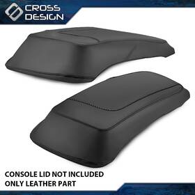 Big20260213-53 Crossdesign Fits 93-13 Harley Davidson Touring 2x Plain Hard Saddlebag Speaker Lid Covers