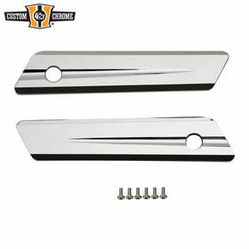 81001008 Custom Chrome Saddlebag Hinge Latch Covers Fit For Harley Touring Road King 2014-up