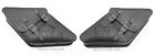 D-lr-05 Bad Customs Harley Dyna Leather Saddlebags Left And Right Side