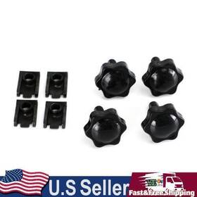M502-029-blk Darupsun 4x Saddlebag Lever Lock Bolts Nuts Set Black Fit For Glide King Touring 96-19