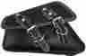 Ddsp030300 Sportster D Leather Harley-davidson 2004-2015 Black White Stitch Harley 883 48 Saddlebag