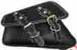 Ddsp030900 Sportster Harley Davidson Harley-davidson D Leather Black Hd 1200 883 48 Left Saddlebag W White Thread