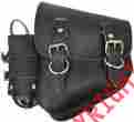 Ddst030320 Softail Rigid Chopper Bobber D Leather Harley-davidson Black Harley Left Saddlebag Holder