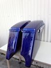 Saddlebags4 Deepblue42 Bikertobanker Deep Cobalt Blue Stretch Inch Stretched Hardware Harley Davidson