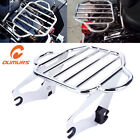 Oms-hl008020-ch-a Detachable 2-up Luggage Rack For Harley Touring Road Electra Street Glide 09-21