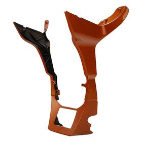 Sl-bxz-012 Dfmt #rzha Side Fairing Chin Spoiler Cover For 2017-up Harley Road Glide Fltr Amber Whiskey