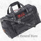 Diamond Plate 17 Black Leather Live To Ride Biker Duffle Gym Bag Tote Carry On Motorcycle 024409473180