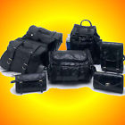 Diamond Plate 9 Piece Leather Motorcycle Biker Bag Luggage-fits Most Bikes-free S H In Us 024409016349