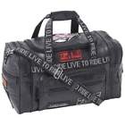 Diamond Plate Rock Design Genuine Leather Live To Ride Tote