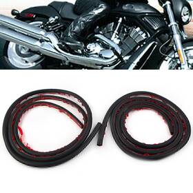 Dictorcoltd 550748464133 2x Rubber Seal Gaskets For Harley Touring Saddlebag Lids Weather Strip