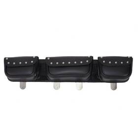 Da12-yks Dl Motorcycle Studded Windshield Bag 3 Pocket For Yamaha Kawasaki Suzuki - Da12