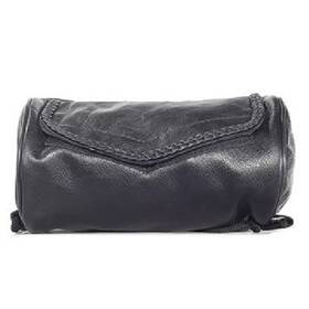 Udc60 Dl Sdc60 9 Inch W X 4.50 Braided Black Leather Motorcycle Tool Fork Bag For Suzuki -