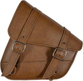 59774-00 Dowco Warm Brown Synthetic Leather Motorcycle Swingarm Bag For Softail/triangul