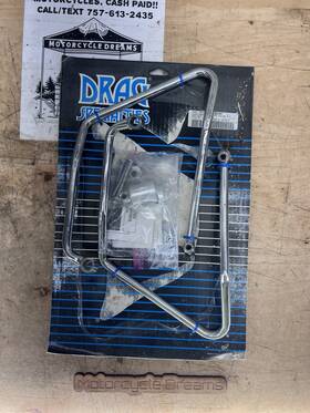 90799-94 Drag Specialties 110849 1994-2003 Harley Davidson Sportster Saddlebag Supports