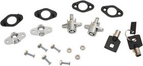 1136809 Drag Specialties Soft Saddlebag Lock Kit Chrome