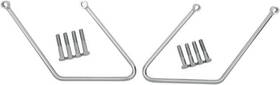138915 Drag Specialties Ds Chrome Saddlebag Support Brackets Two Bolt Harley Davidson Softail #138915